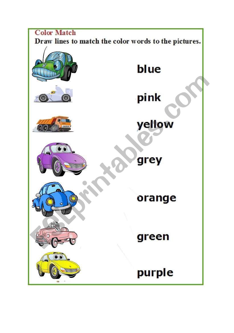 Color Worksheet worksheet