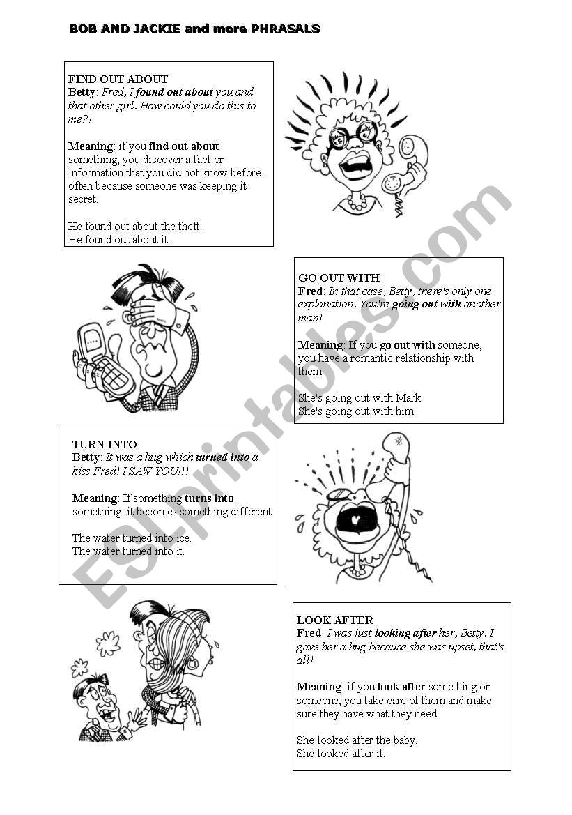 PHRASALS in context 2/3, two pages