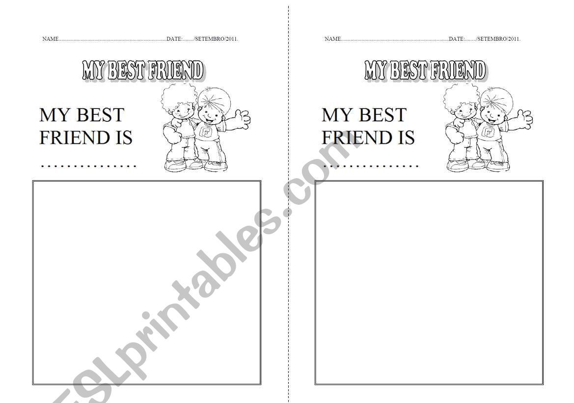 My best friend... worksheet