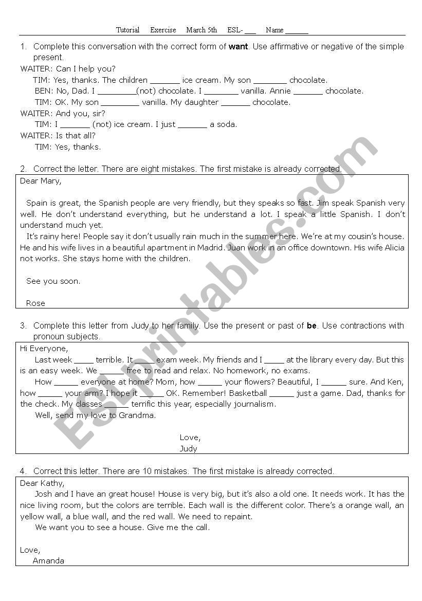 Simple Past & Present Perfect worksheet