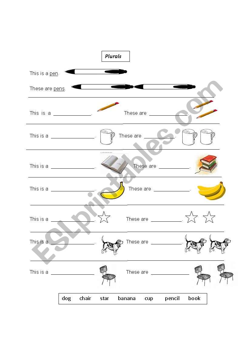 SINGULAR OR PLURAL worksheet