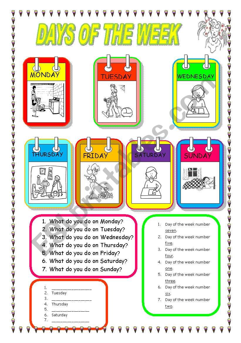 days-of-the-week-esl-worksheet-by-ahmed1980-bank2home