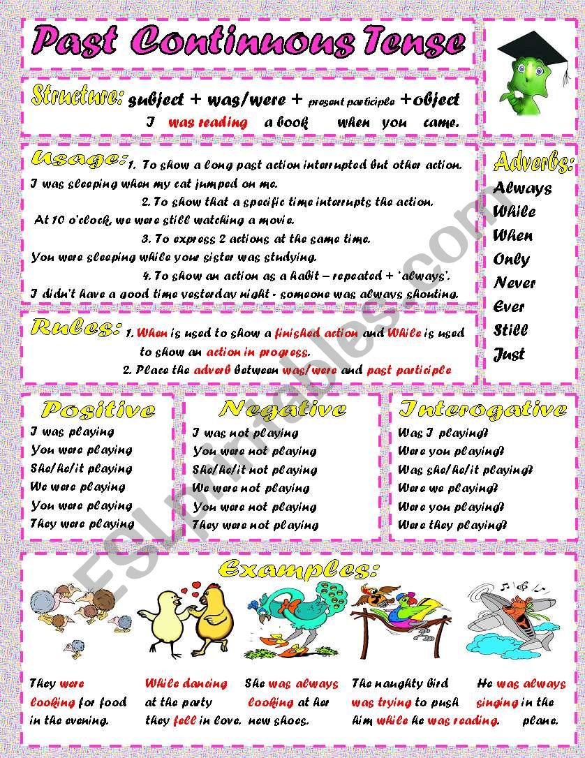 Past Continuous Tense worksheet