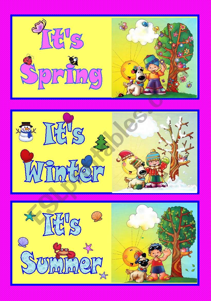 Seasons worksheet