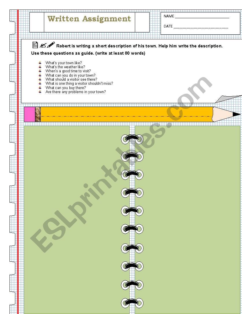 Contextualized written assignments 3