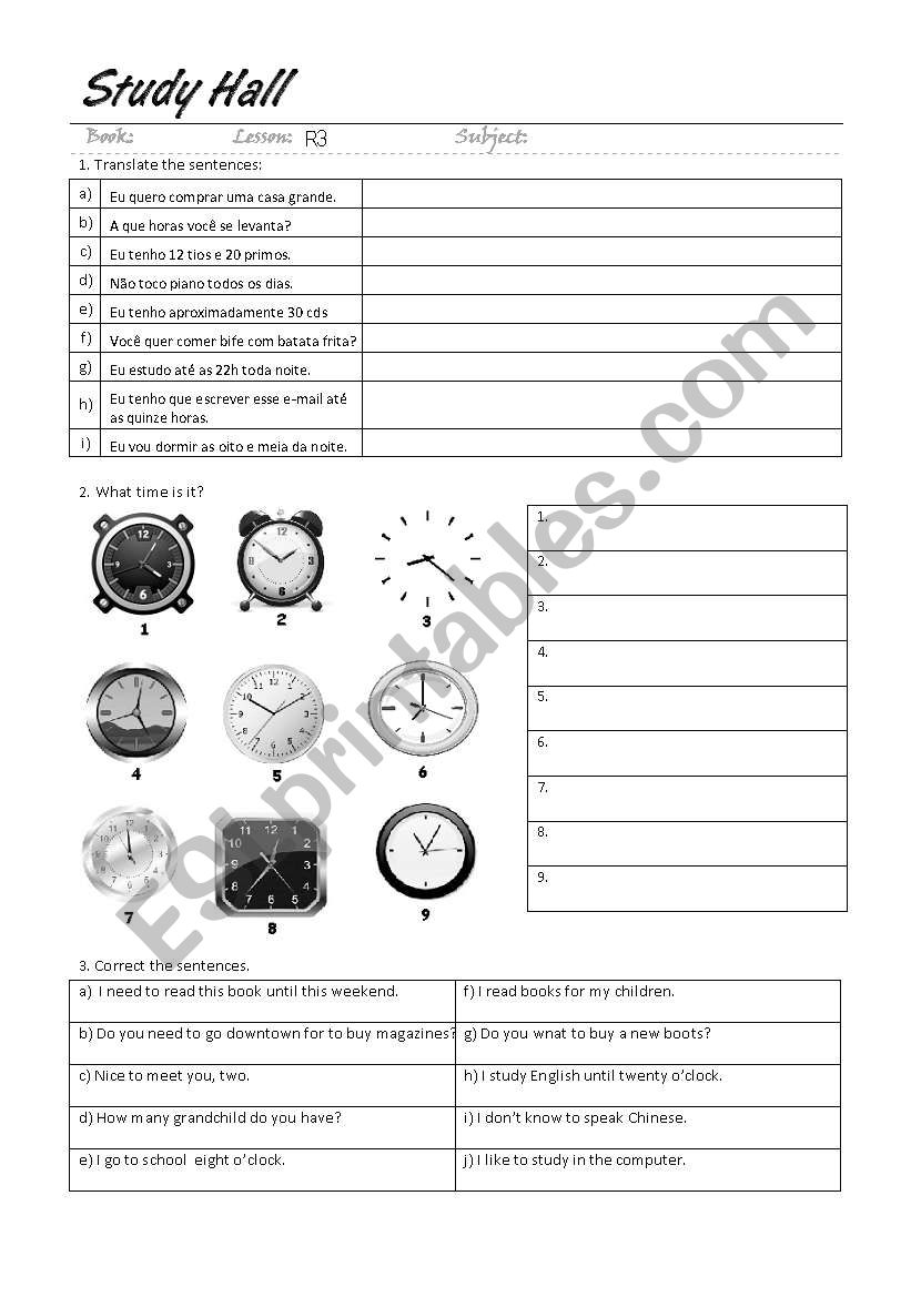 Basic English Exercise 08 worksheet