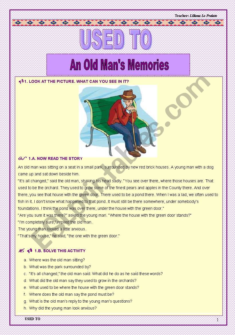 Used to - An old mans memories