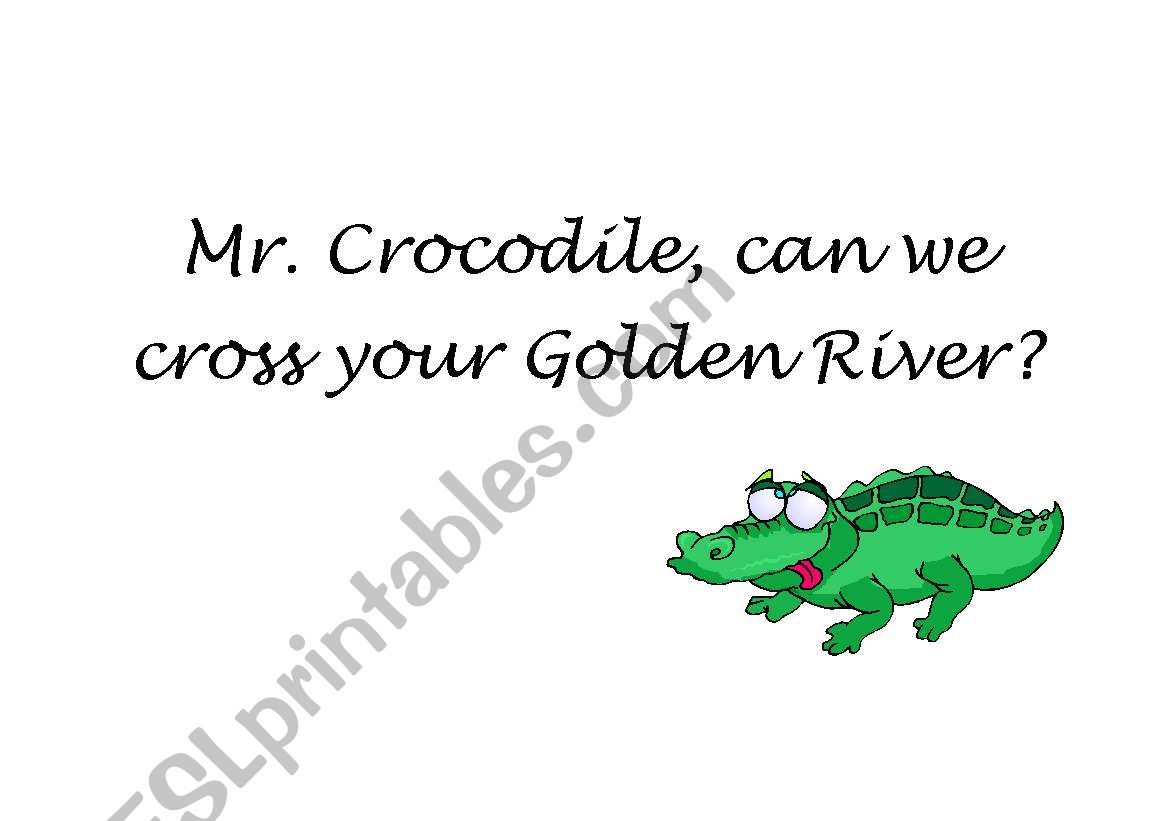 Mr. crocodile game worksheet