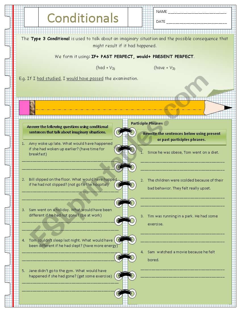 Conditonal - Type 3 worksheet