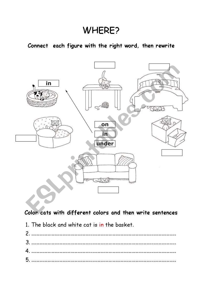 Where? worksheet