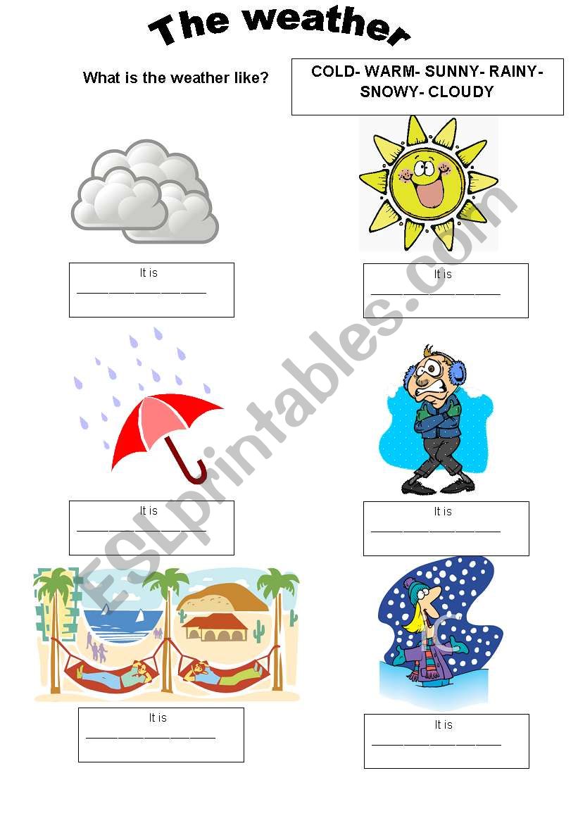 The weather worksheet