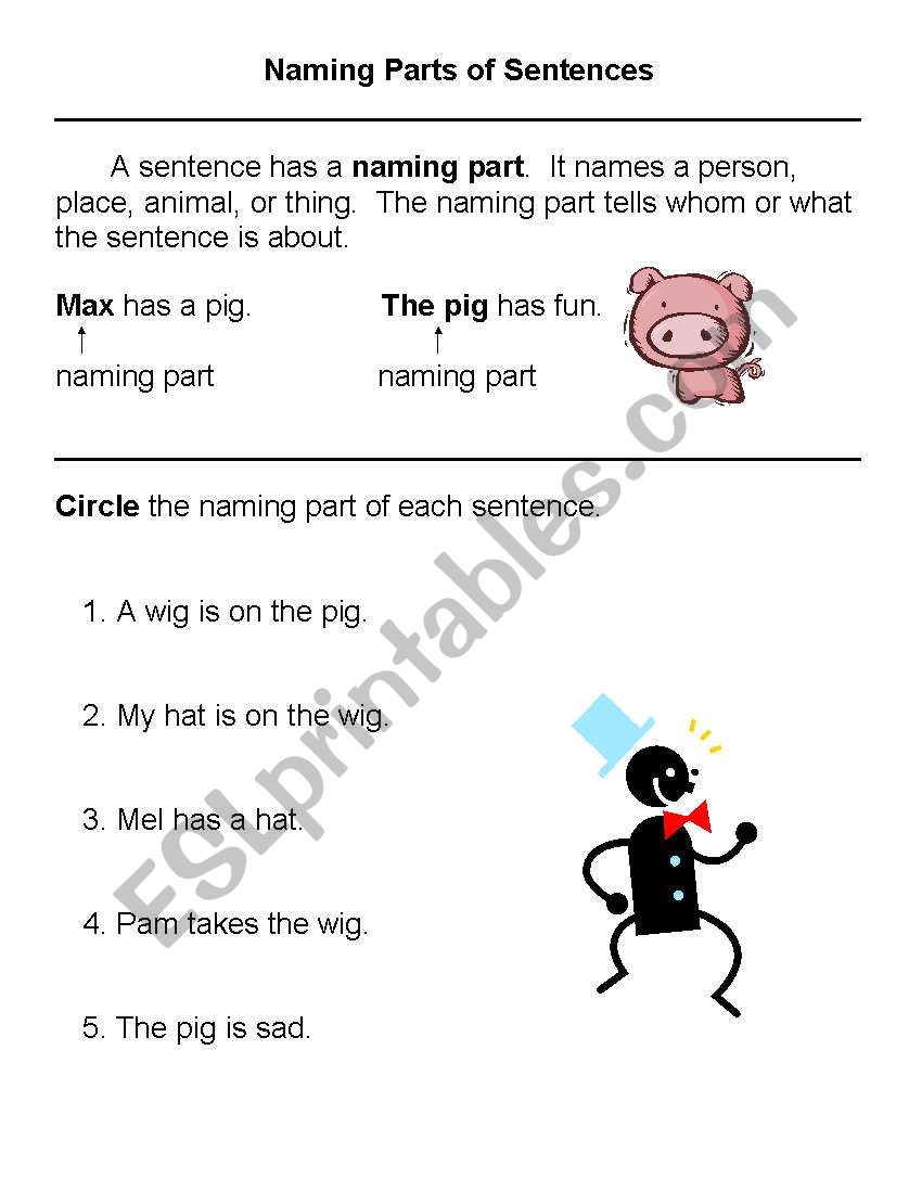 english-worksheets-naming-parts-of-sentences-from-reading-street