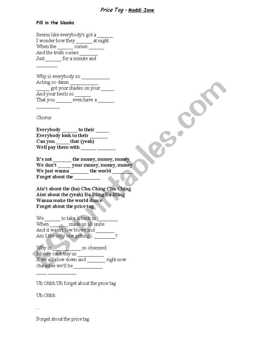 Song activitie 