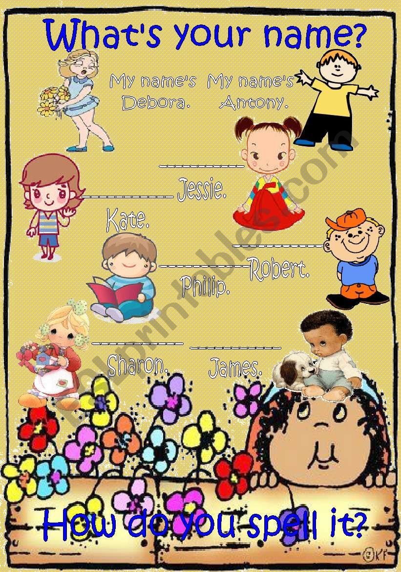 whatÂ´s your name worksheet