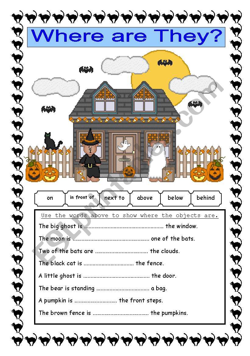 Halloween worksheet