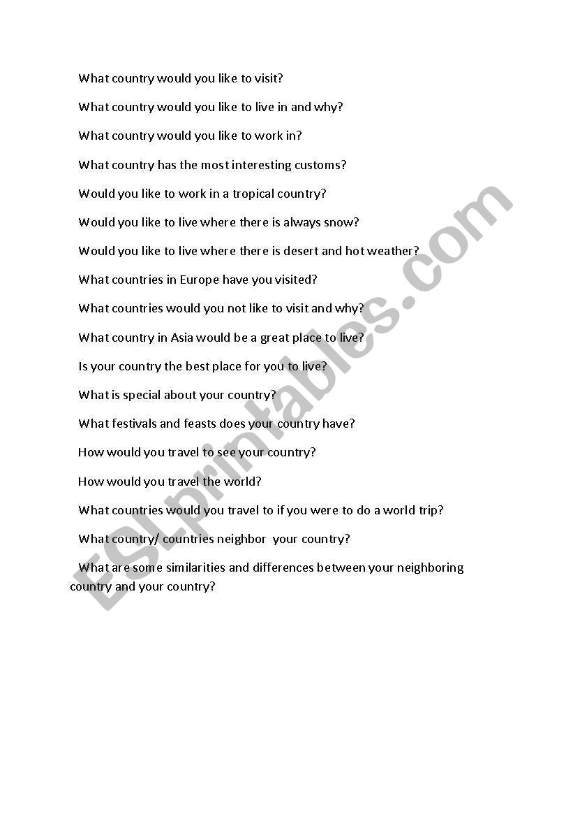 English Worksheets Country Conversation Questions english-worksheets-country-conversation-questions