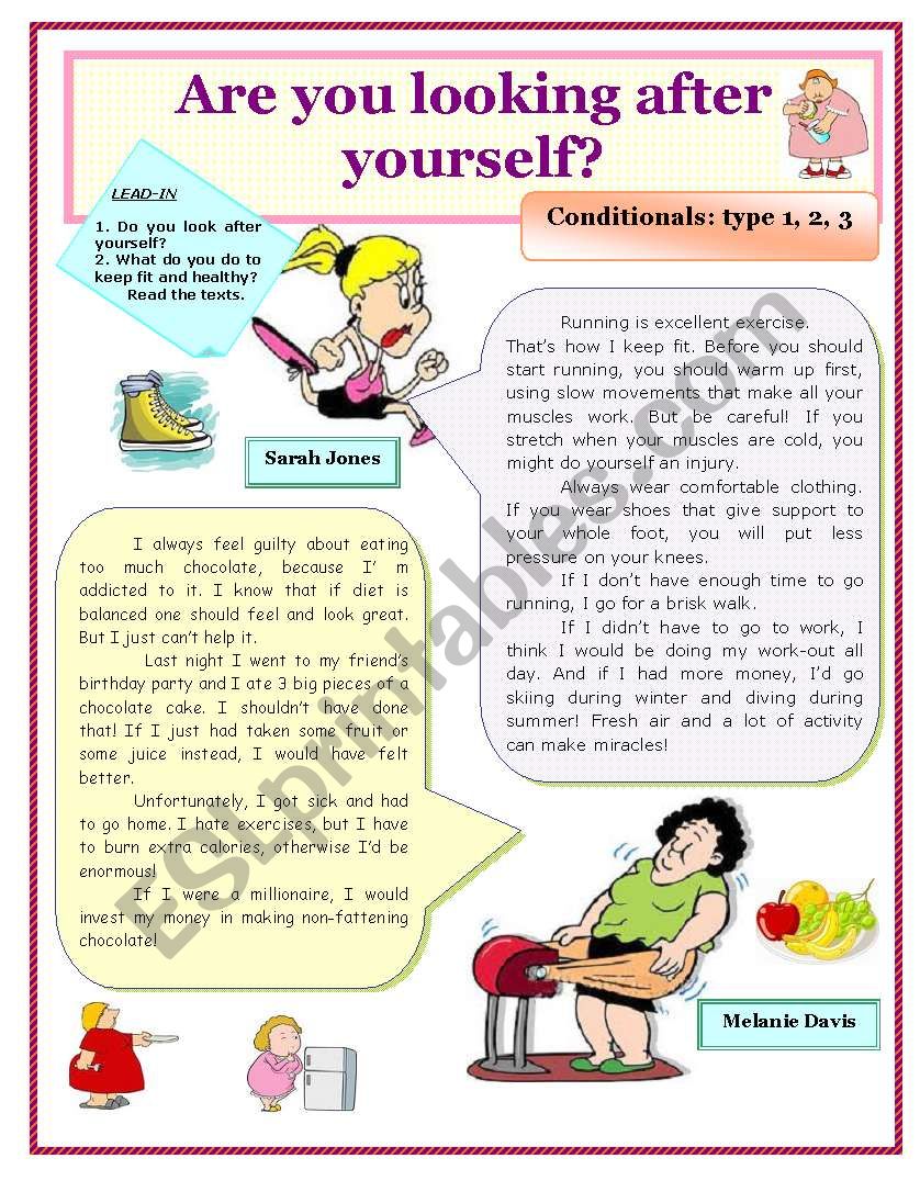 Conditionals type 1,2,3 worksheet