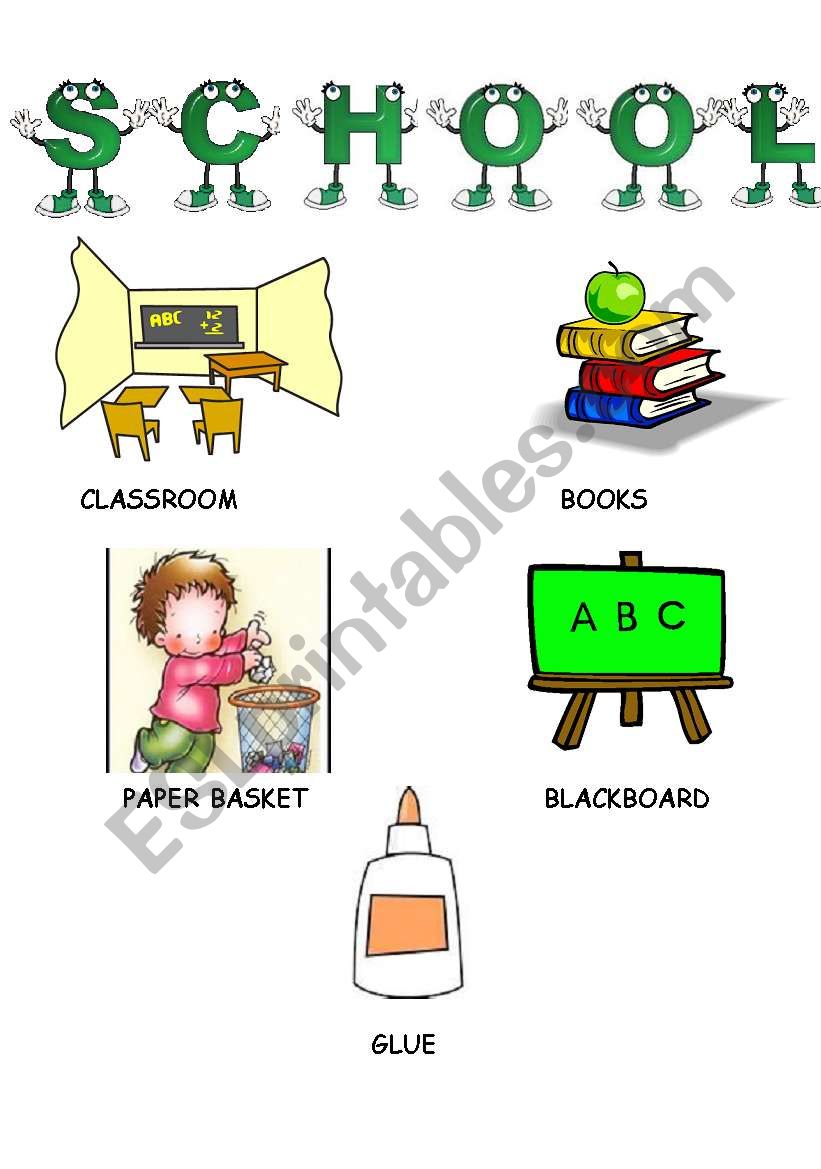 LETÂ´S GO TO SCHOOL-3 worksheet