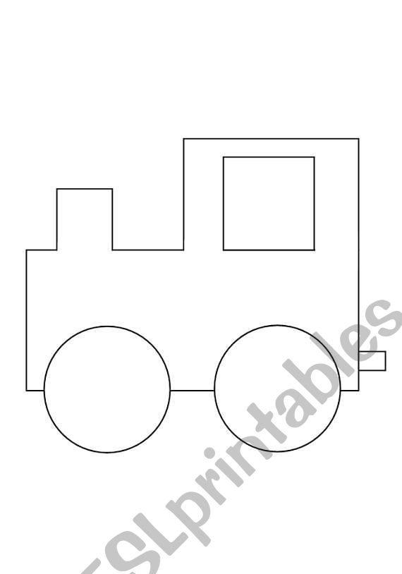 Months train worksheet