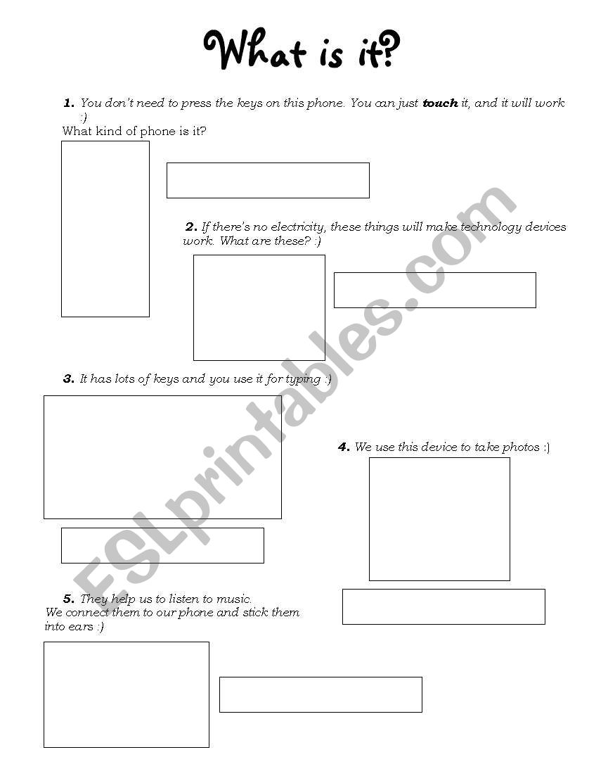 Technology Around Us worksheet