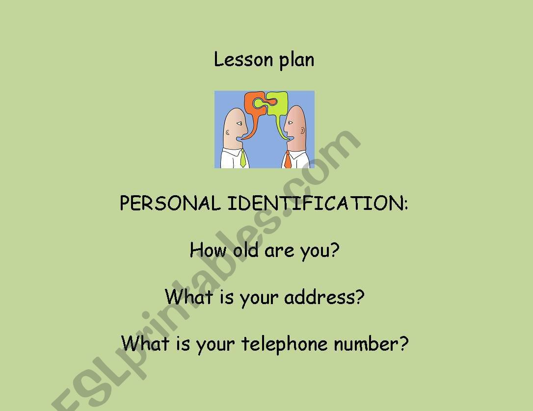 Personal identification - How old are you?