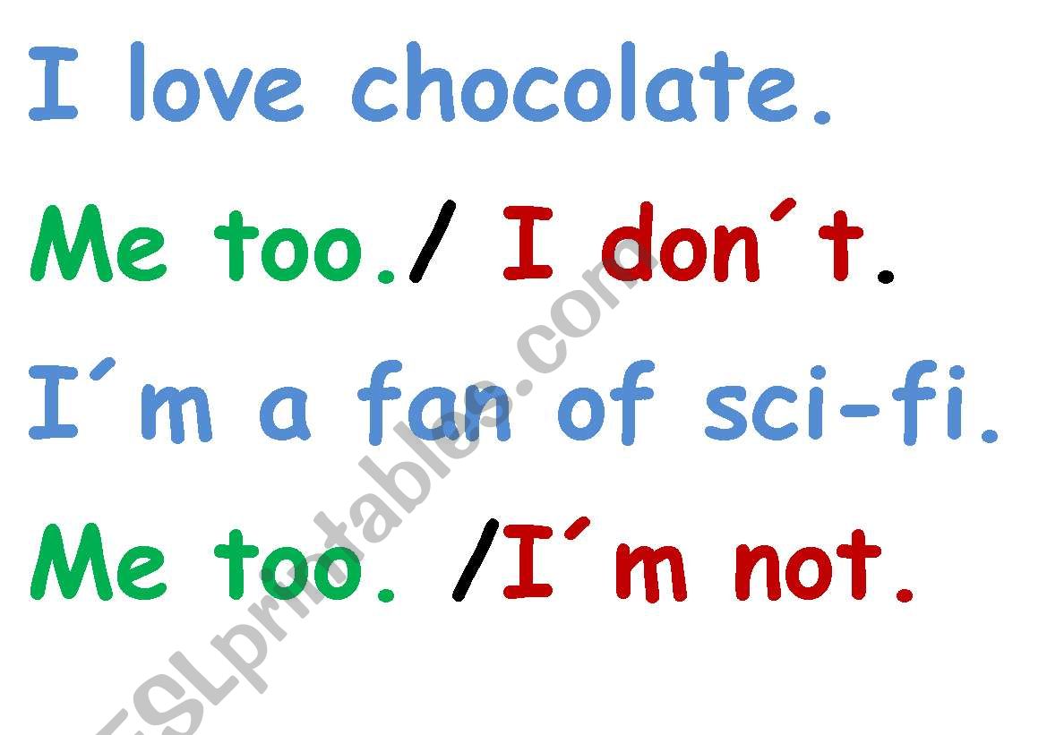 saying that things apply or donīt applay to you for young learners- poster saying that things apply or donīt applay to you for young learners- poster