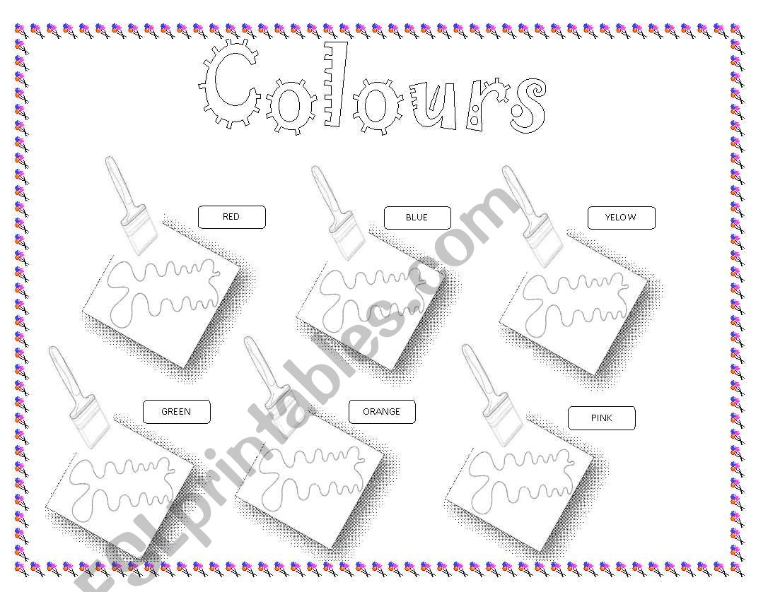 Colours worksheet