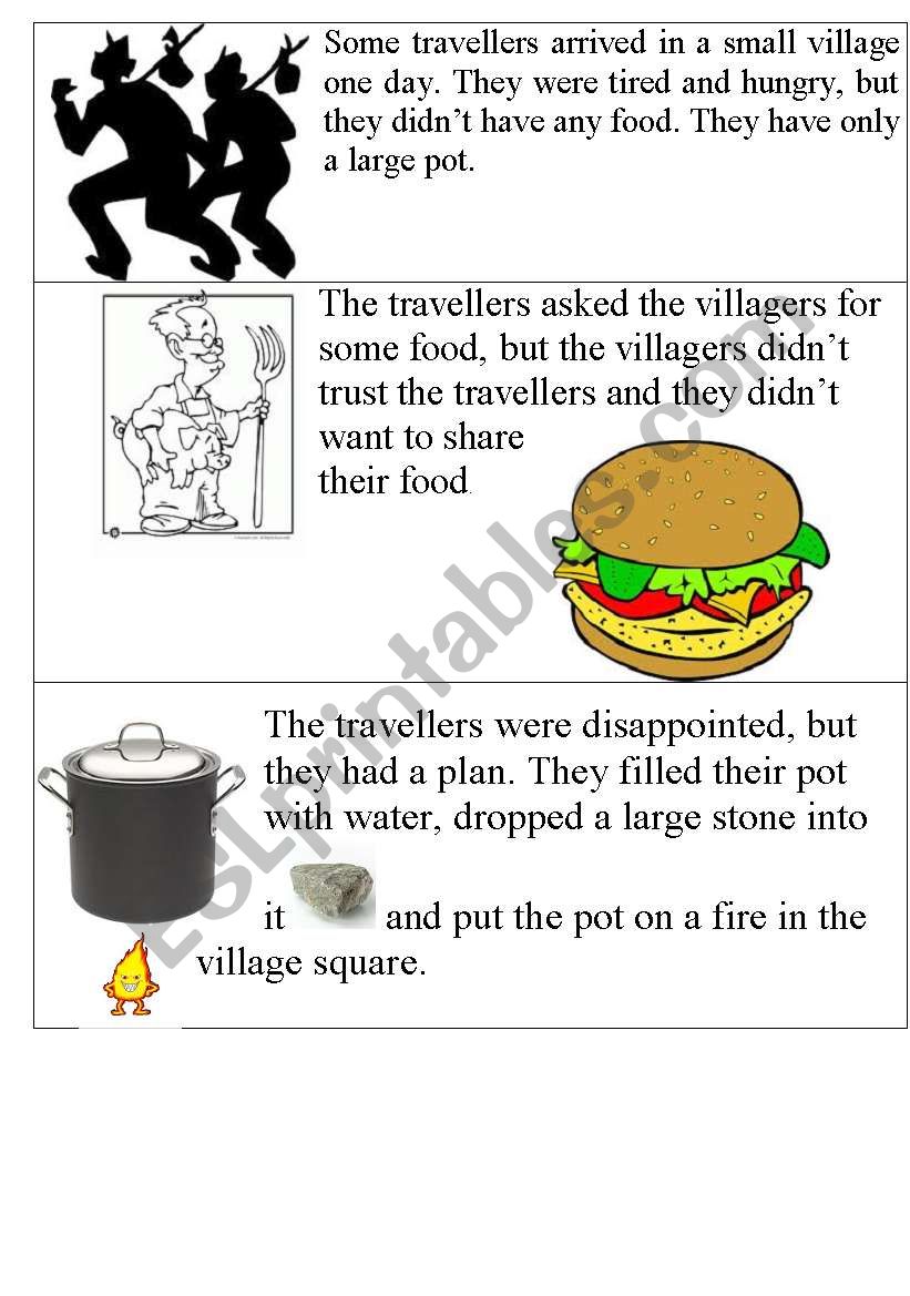 Running dictation: Stone Soup worksheet