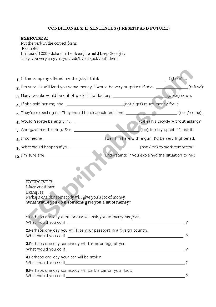 1 bachillerato worksheet