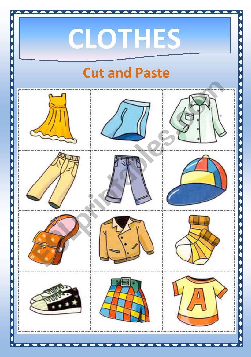 CLOTHES worksheet