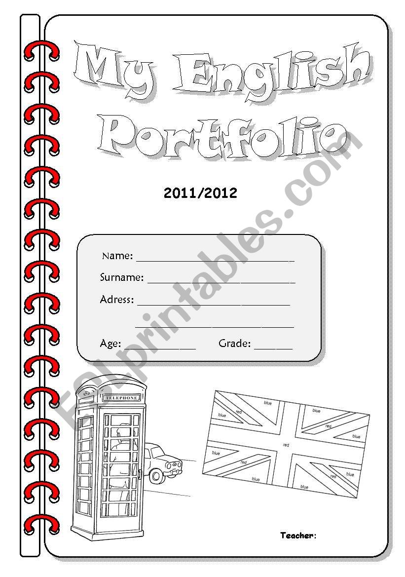 English Portfolio Cover - 2nd Version