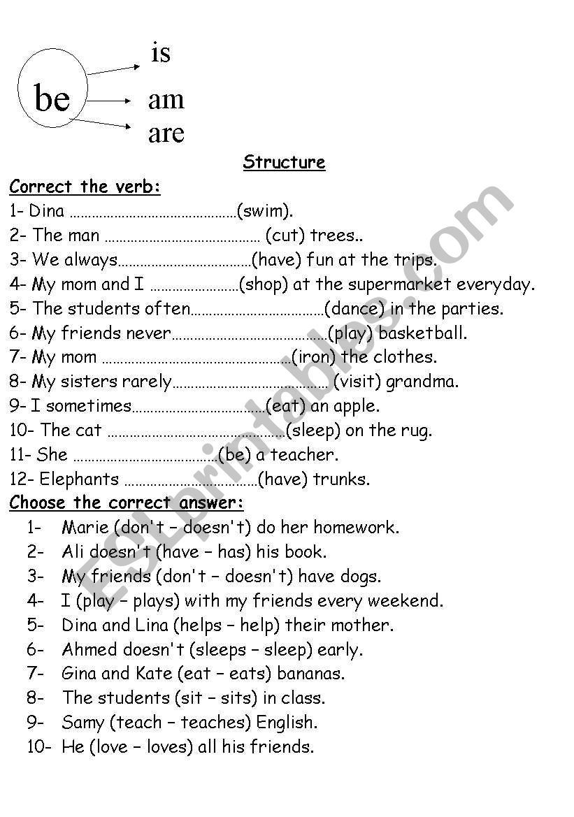 Present Simple worksheet