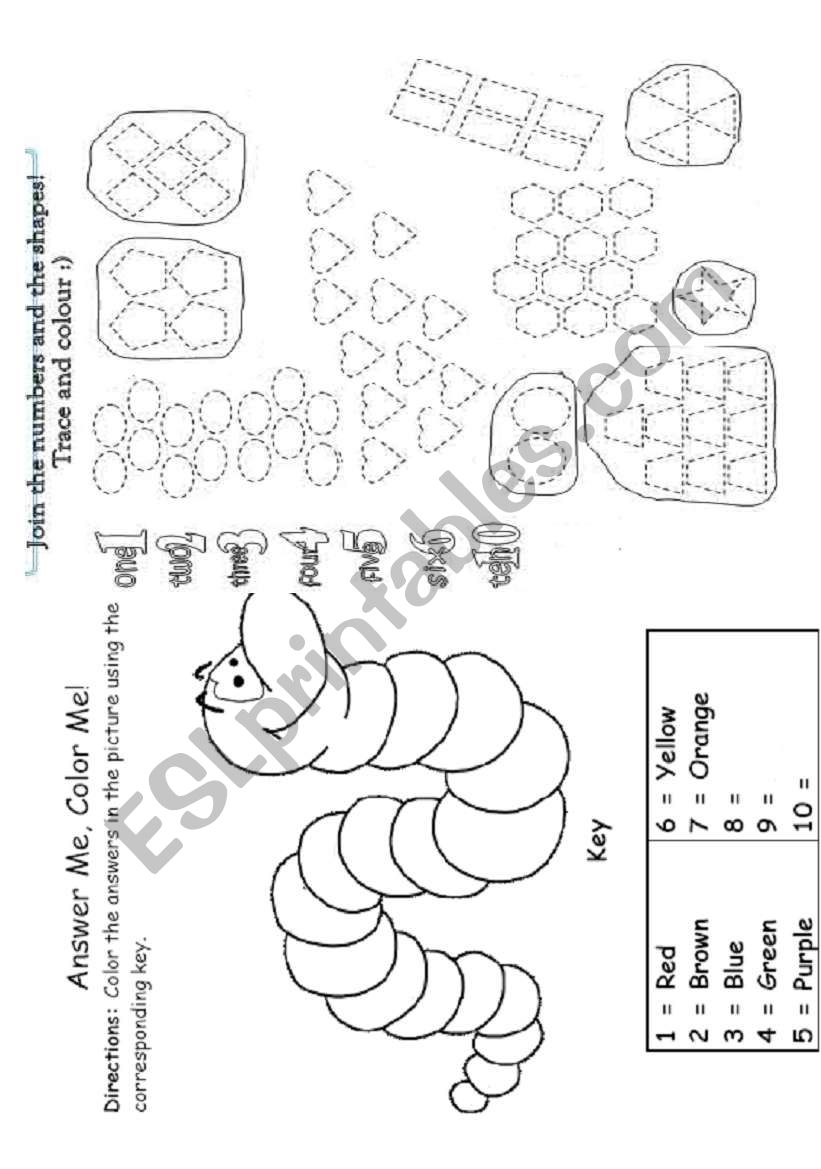 numbers worksheet