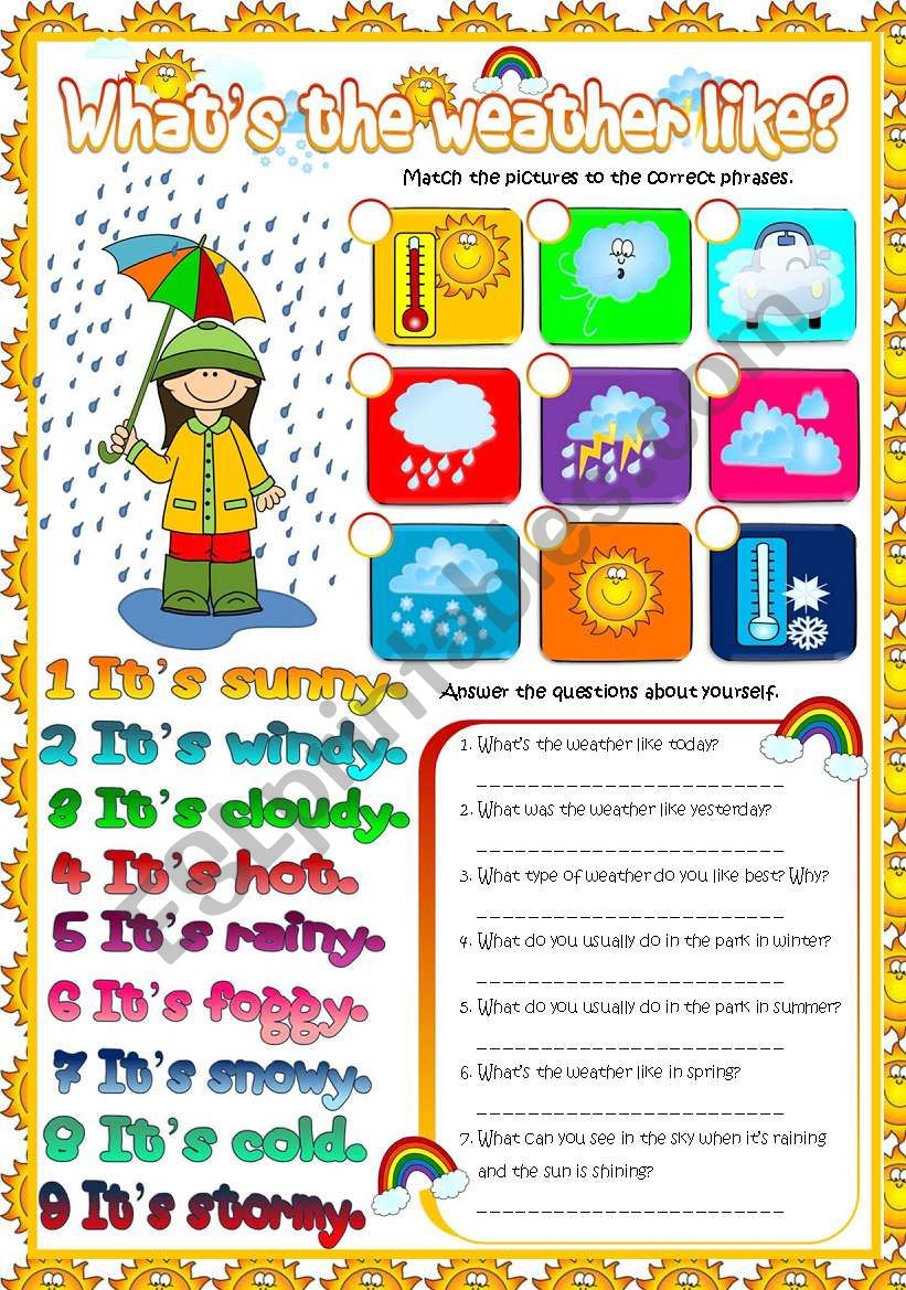 WhatÂ´s the weather like? (Greyscale included)