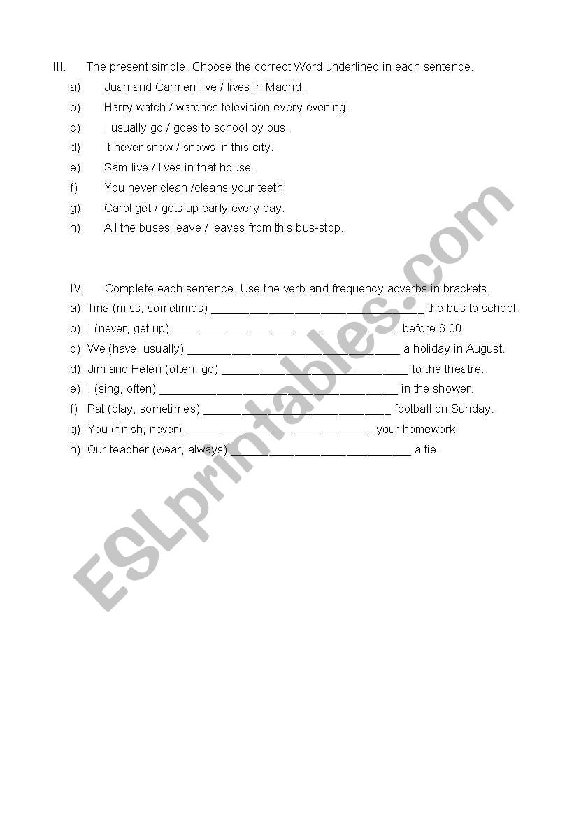 teste 7 ano worksheet