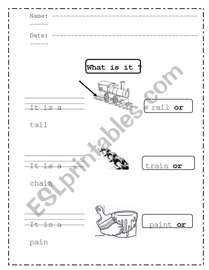 ai phonics and spelling sheet worksheet