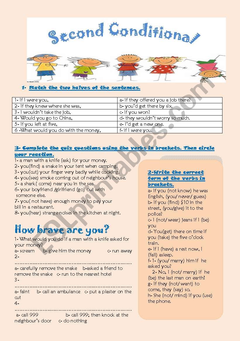 Second conditional worksheet