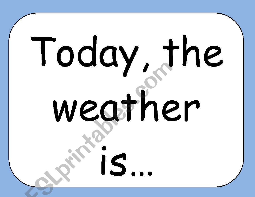 Weather Flashcards worksheet