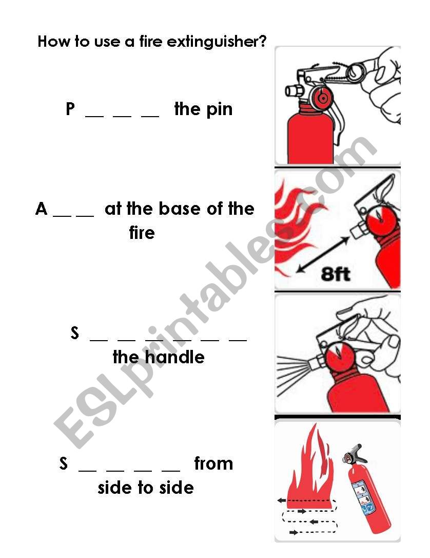 How to use a fire extinguisher