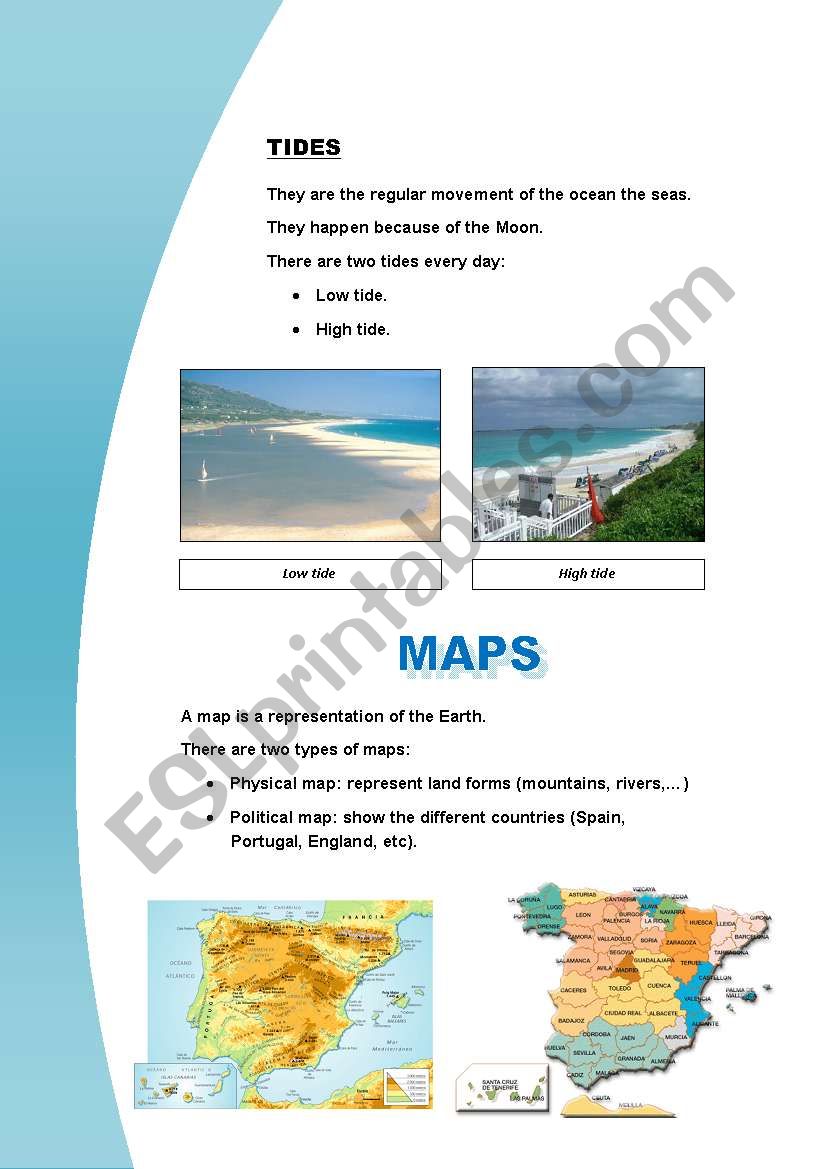 Natural Landscapes 7 worksheet