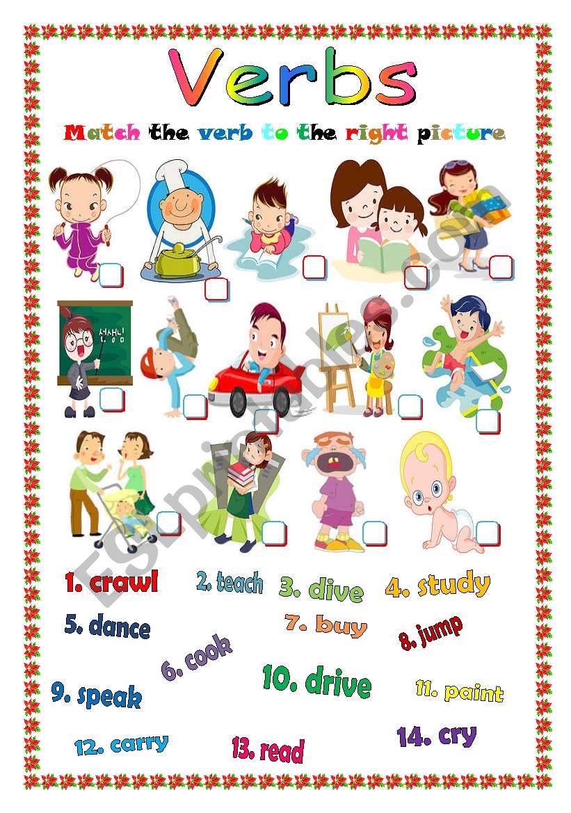 Verbs worksheet