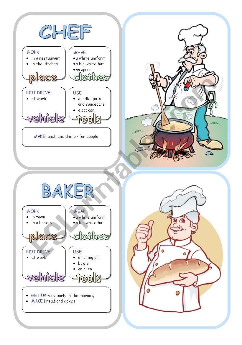 Job Cards - Set 3 worksheet