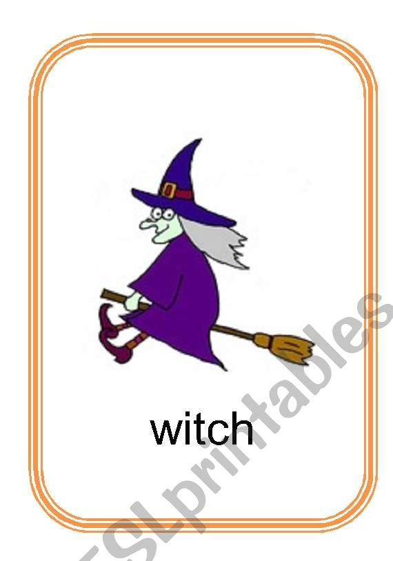 Halloween Flashcards worksheet