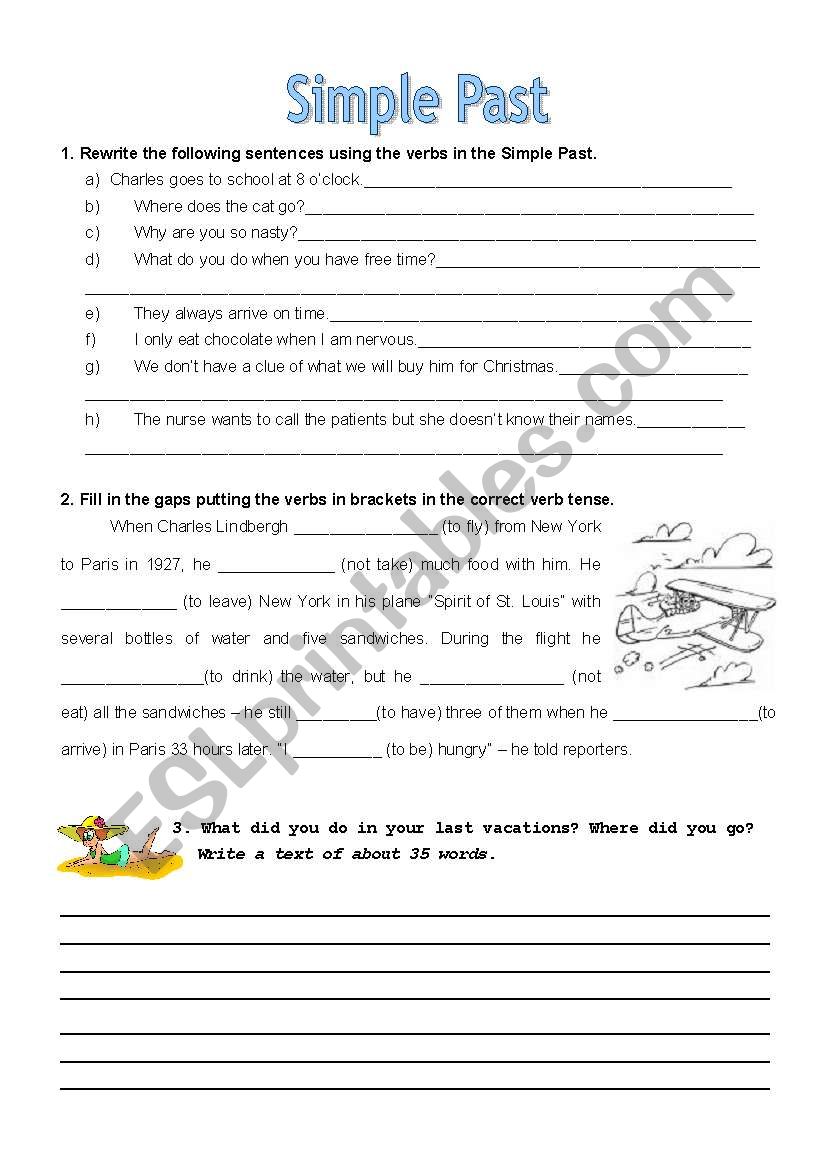 simple past worksheet