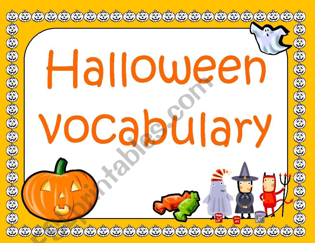 Halloween Flashcards worksheet