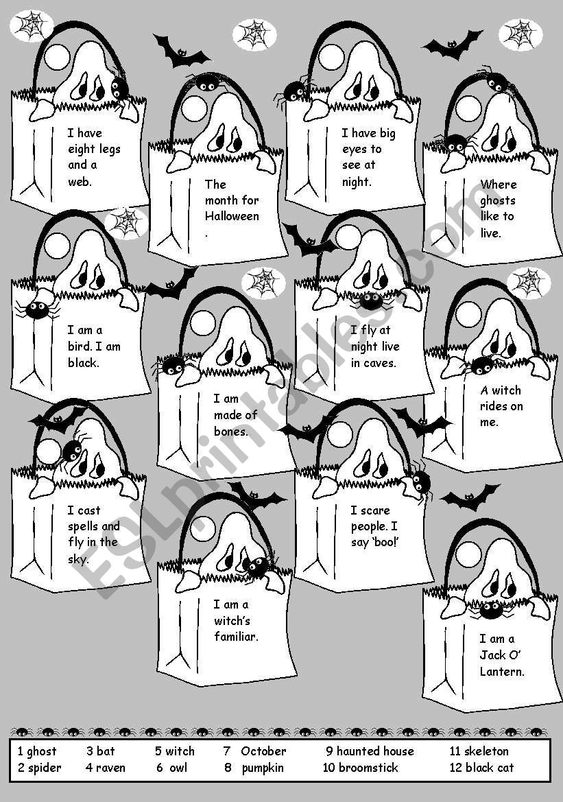 Halloween worksheet