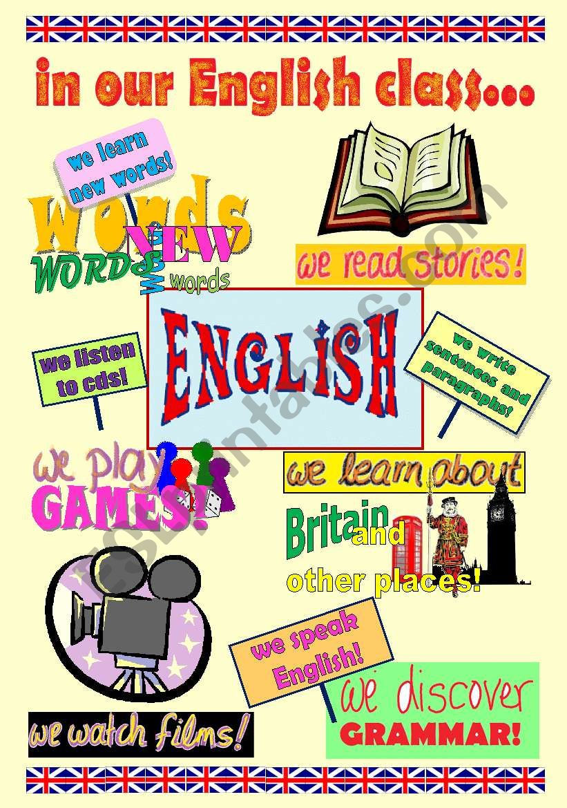 School Subjects Project: Create a poster * 4 pages complete project with a model poster on the 1st pg