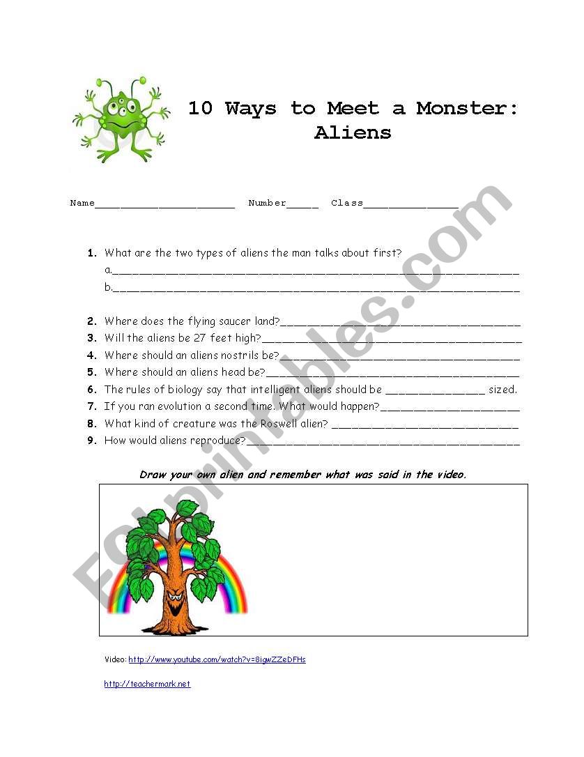 10 Ways to meet a monster: Aliens