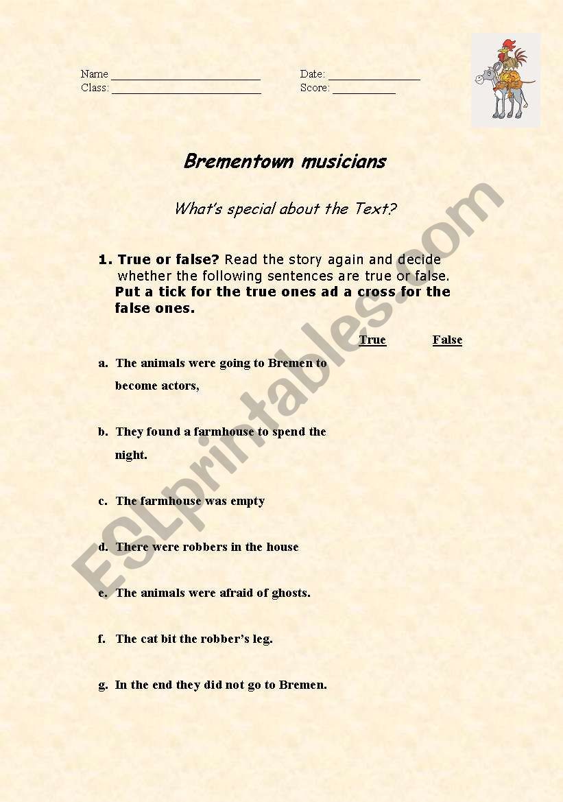 brementown musicians 2 worksheet
