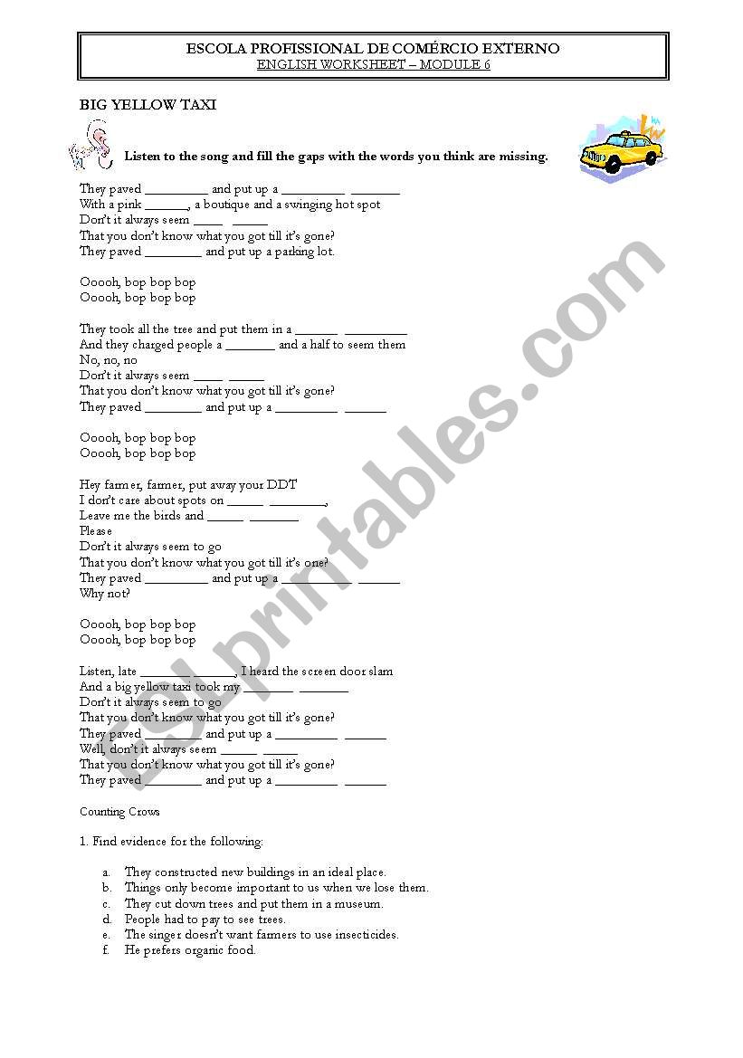 Listening Comprehension worksheet